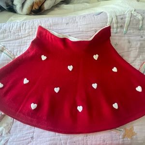 H & M heart sweater skirt. Girls size 6-8